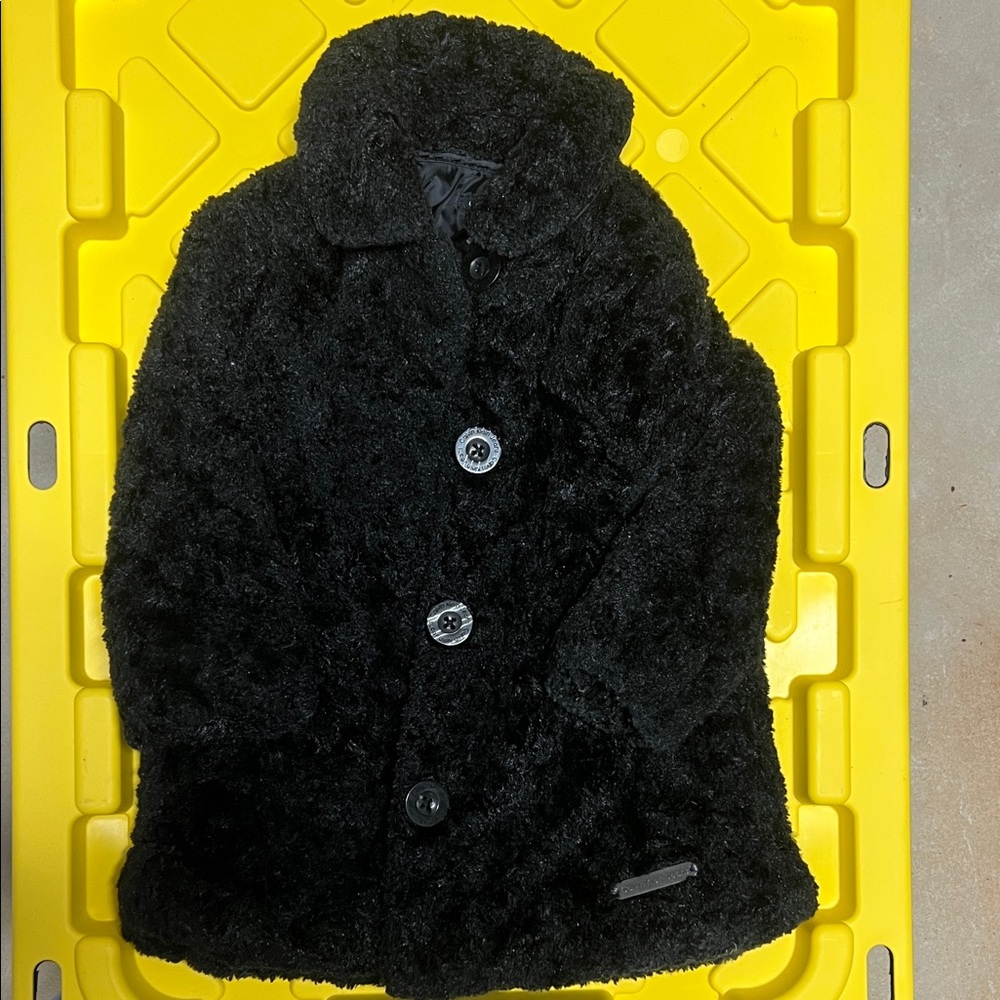 Calvin Klein Jeans Textured Black Coat